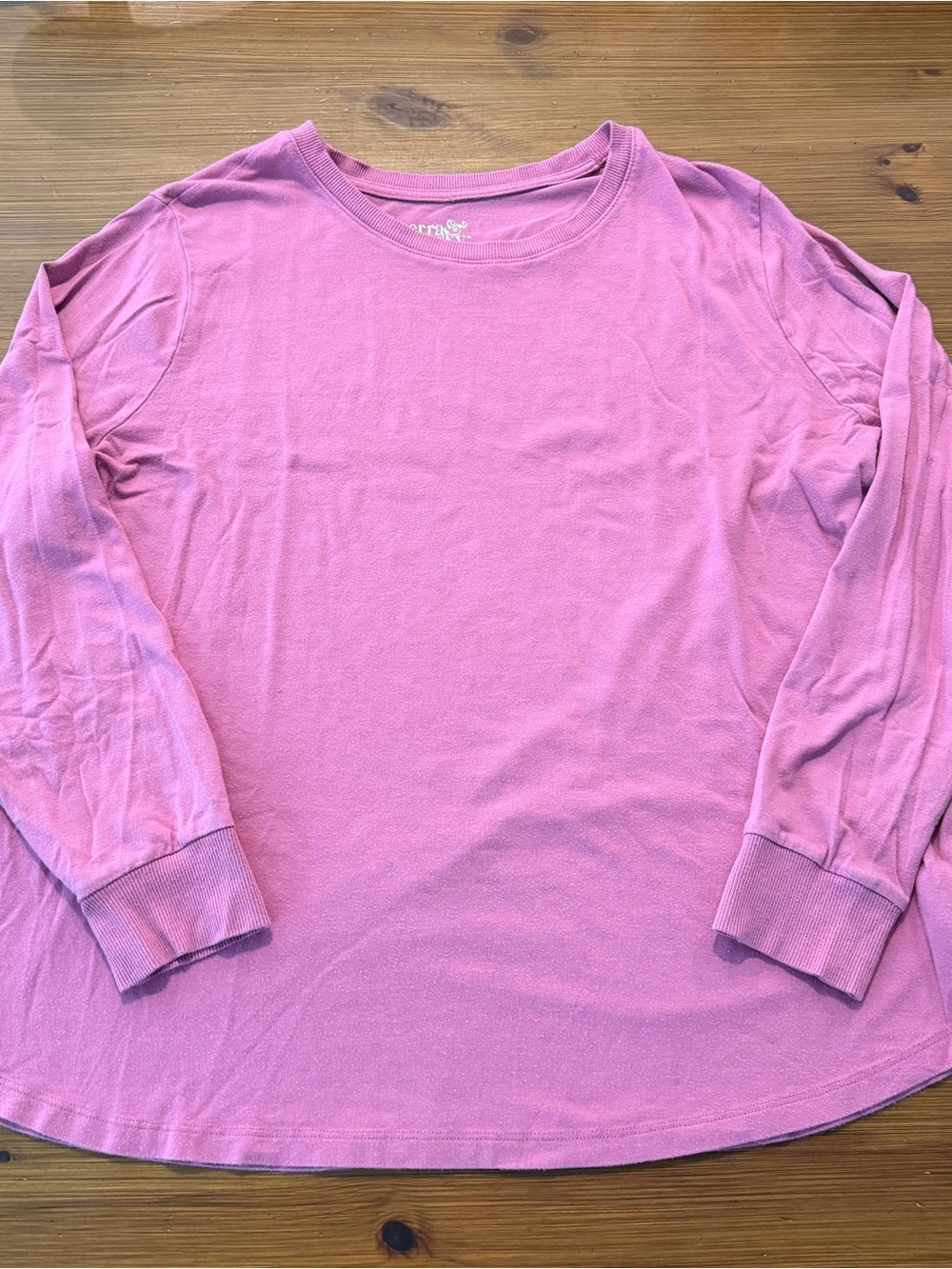 Terra & Sky Pink Long Sleeve Shirt - 1X